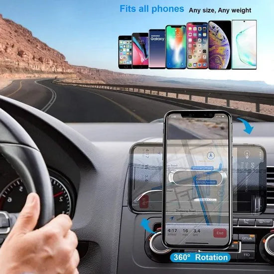 Telefoonhouder auto – Magnetische Dashboard Houder – Universeel – 2 Pack – Zwart-Ilumina Benelux