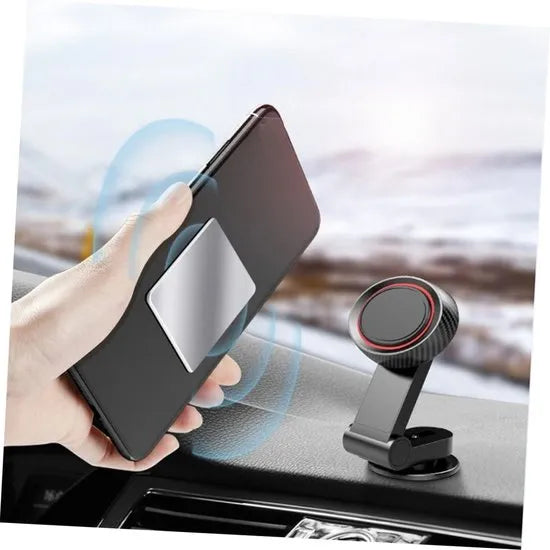 Telefoonhouder auto – Magnetische dashboardhouder – Off-road & drempelproof – Sterke magneet – Zwart-Ilumina Benelux