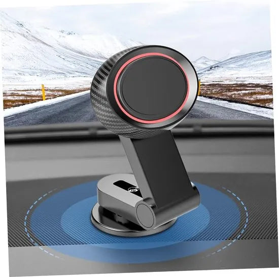 Telefoonhouder auto – Magnetische dashboardhouder – Off-road & drempelproof – Sterke magneet – Zwart-Ilumina Benelux