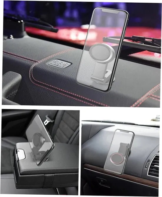 Telefoonhouder auto – Magnetische dashboardhouder – Off-road & drempelproof – Sterke magneet – Zwart-Ilumina Benelux