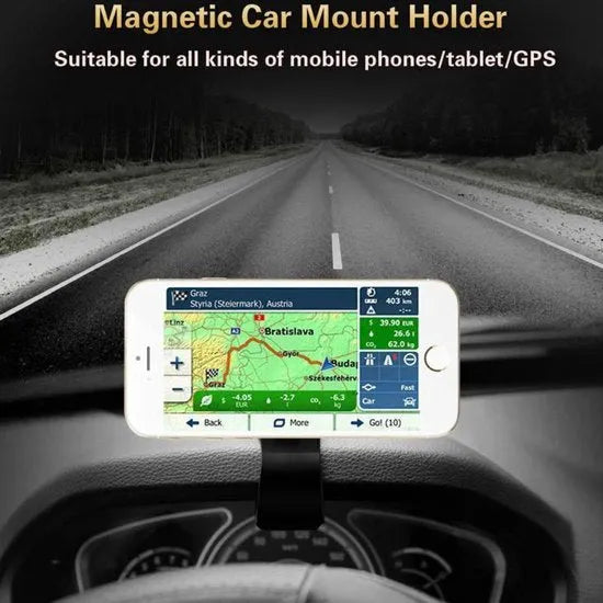 Telefoonhouder auto – Magnetische dashboardhouder – Universeel – Sterke magneet – Zwart-Ilumina Benelux
