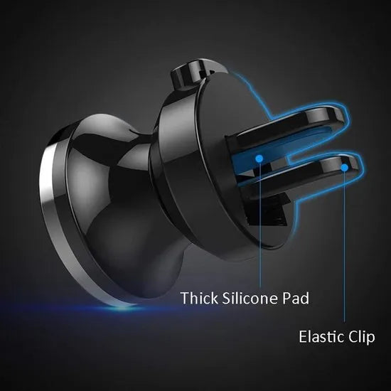 Telefoonhouder auto – Magnetische houder – Ventilatierooster bevestiging – Stevig & universeel – Zwart-Telefoonhouders-Ilumina Benelux