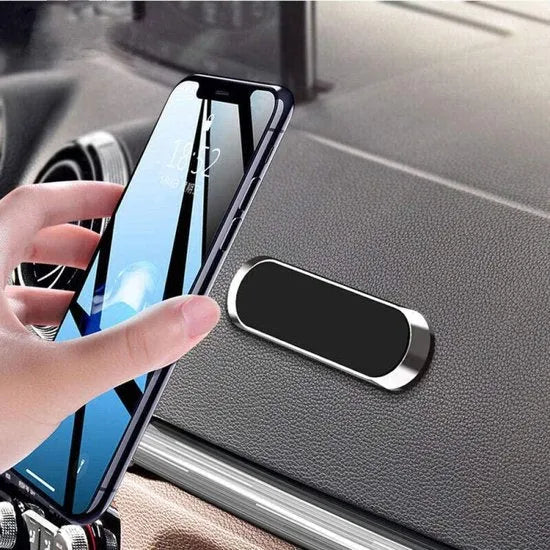 Telefoonhouder auto – Magnetische Magneethouder – Inclusief Metalen Plaatjes – Sterke Grip – Zwart-Ilumina Benelux