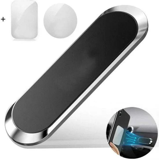 Telefoonhouder auto – Magnetische Magneethouder – Inclusief Metalen Plaatjes – Sterke Grip – Zwart-Ilumina Benelux