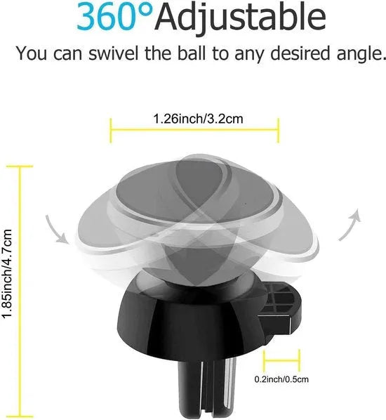 Telefoonhouder auto – Magnetische magneethouder – Sterke grip – Universeel – 2 Pack – Zwart-Telefoonhouders-Ilumina Benelux