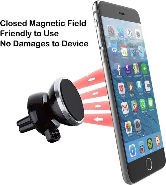 Telefoonhouder auto – Magnetische magneethouder – Sterke grip – Universeel – 2 Pack – Zwart-Telefoonhouders-Ilumina Benelux