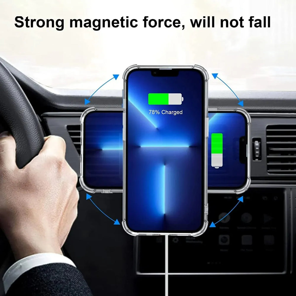 Telefoonhouder auto – Magnetische Ventilatierooster Houder – Sterke Magneet – Universeel – Zwart-Telefoonhouders-Ilumina Benelux