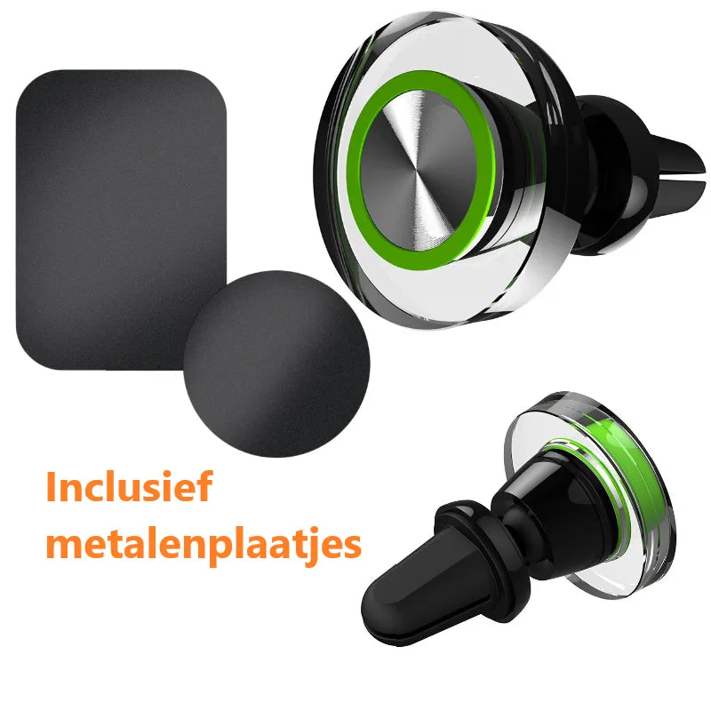 Telefoonhouder auto – Magnetische Ventilatierooster Houder – Sterke Magneet – Universeel – Zwart-Telefoonhouders-Ilumina Benelux