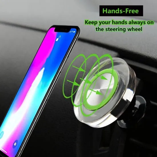 Telefoonhouder auto – Magnetische Ventilatierooster Houder – Sterke Magneet – Universeel – Zwart-Telefoonhouders-Ilumina Benelux