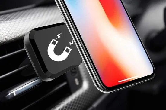 Telefoonhouder auto – Magnetische ventilatierooster houder – Universeel voor smartphones – Sterke magneet – Zwart-Telefoonhouders-Ilumina Benelux