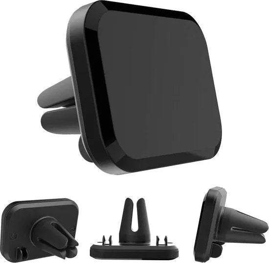 Telefoonhouder auto – Magnetische ventilatierooster houder – Universeel voor smartphones – Sterke magneet – Zwart-Telefoonhouders-Ilumina Benelux