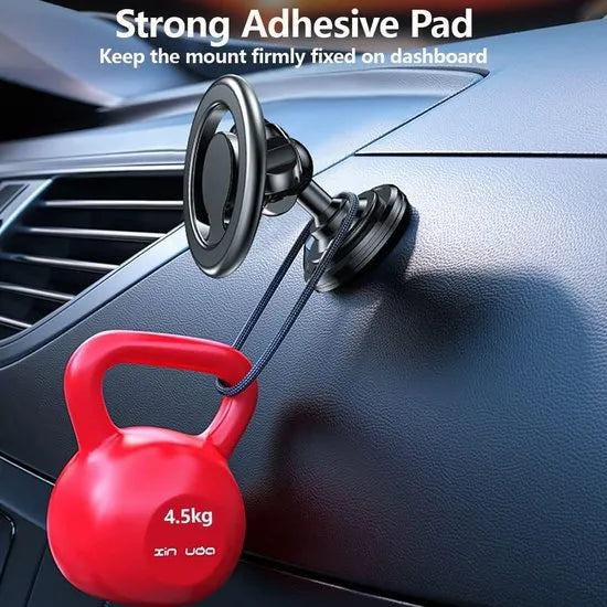 Telefoonhouder auto – MagSafe magnetisch – Verstelbaar – 360° draaibaar – Dashboard autohouder – Zwart-Ilumina Benelux
