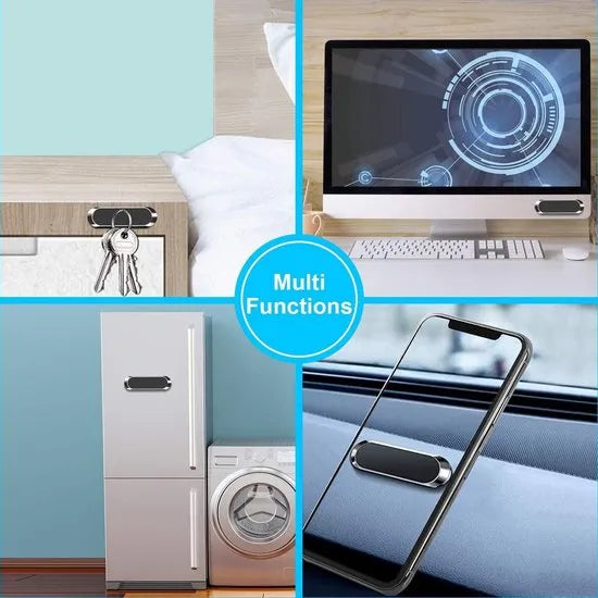Telefoonhouder auto – Mini magnetisch – 360° draaibaar – Supersterke magneet – Universeel – Zwart-Ilumina Benelux