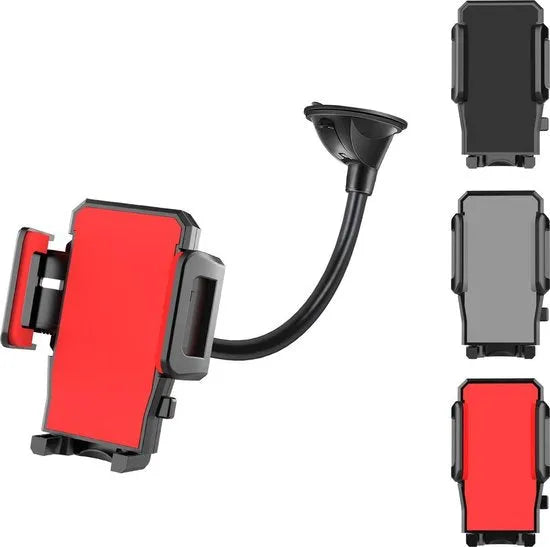 Telefoonhouder auto – Sterke zuignap – Voor dashboard & voorruit – 360° draaibaar – Zwart-Ilumina Benelux
