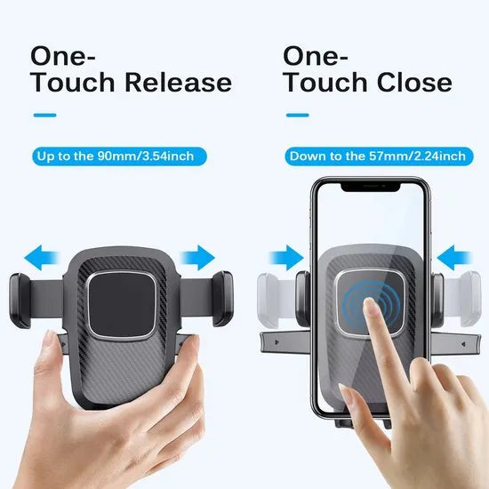 Telefoonhouder auto – Sterke zuignap – Voor raam & dashboard – 360° draaibaar – Zwart-Ilumina Benelux