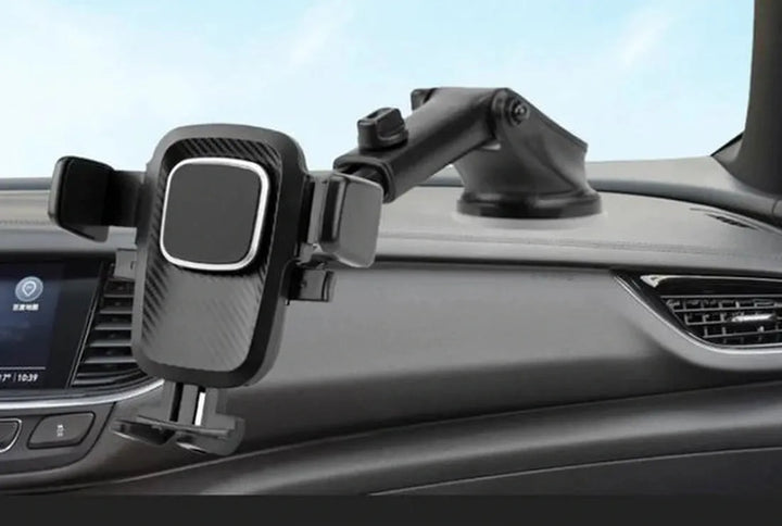 Telefoonhouder auto – Sterke zuignap – Voor raam & dashboard – 360° draaibaar – Zwart-Ilumina Benelux