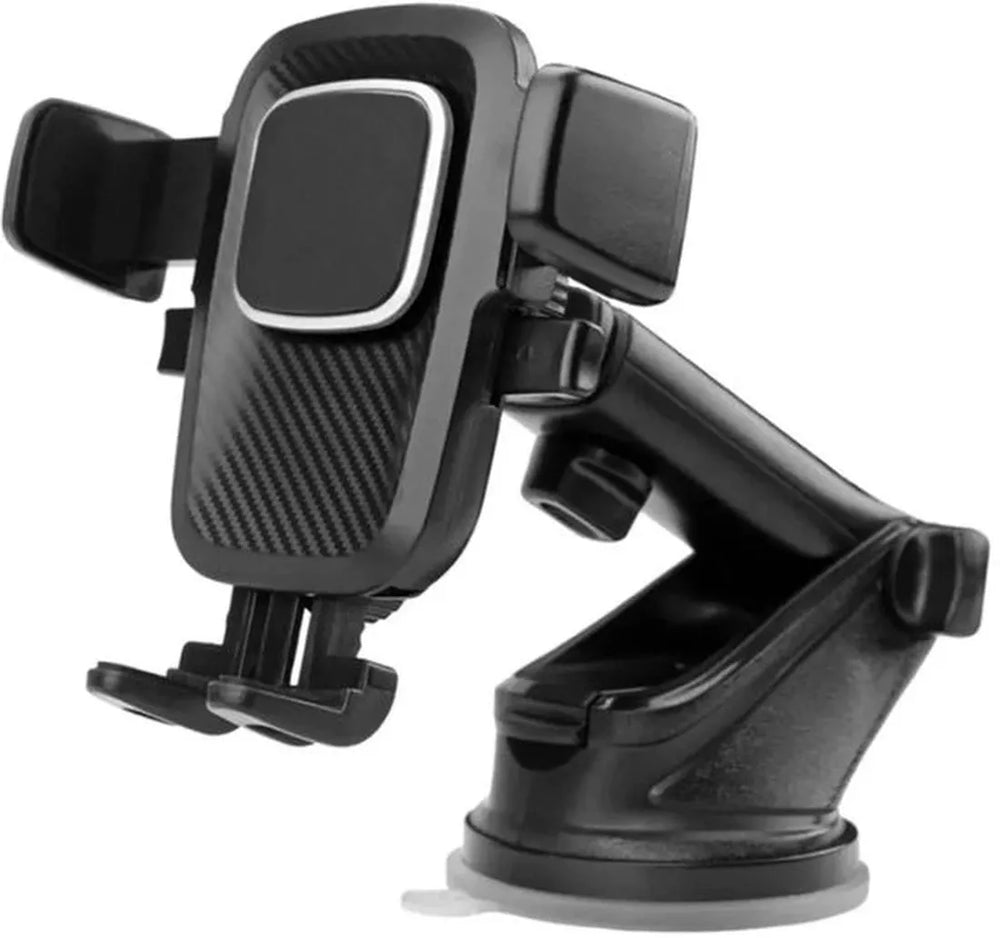 Telefoonhouder auto – Sterke zuignap – Voor raam & dashboard – 360° draaibaar – Zwart-Ilumina Benelux