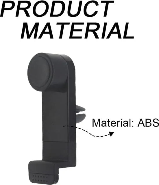 Telefoonhouder auto – Ventilatierooster Clip – 360° Draaibaar – Stevige Grip – Zwart-Telefoonhouders-Ilumina Benelux