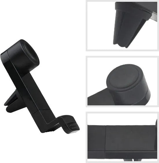 Telefoonhouder auto – Ventilatierooster Clip – 360° Draaibaar – Stevige Grip – Zwart-Telefoonhouders-Ilumina Benelux