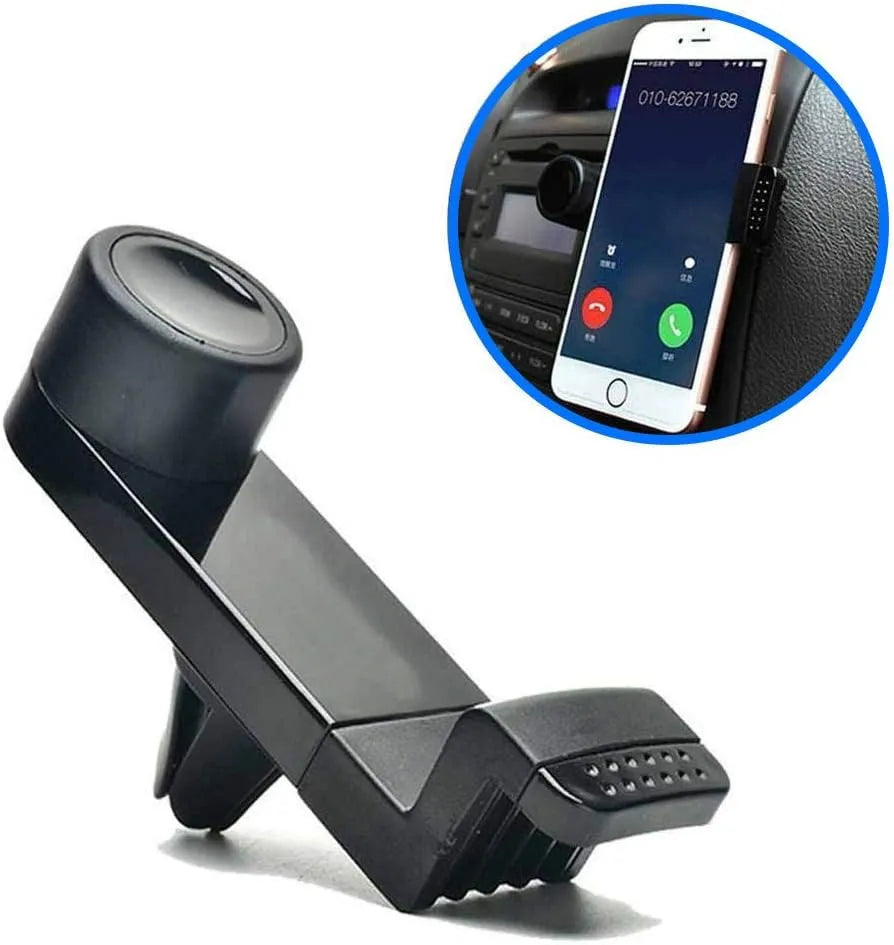 Telefoonhouder auto – Ventilatierooster Clip – 360° Draaibaar – Stevige Grip – Zwart-Telefoonhouders-Ilumina Benelux