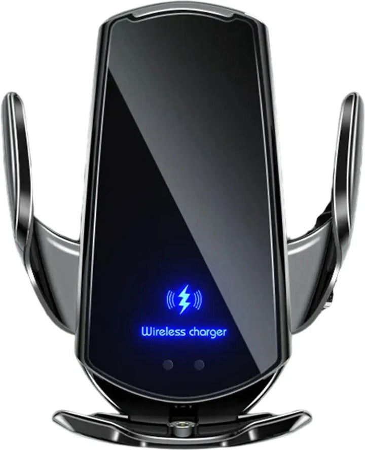 Telefoonhouder auto – Ventilatierooster – Draadloze oplader – 360° draaibaar – Zwart-Telefoonhouders-Ilumina Benelux