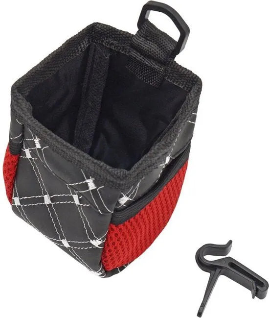 Telefoonhouder auto – Ventilatierooster houder met opbergtas – Pocket organizer voor telefoon/bril/pen – Universeel – Zwart-Telefoonhouders-Ilumina Benelux