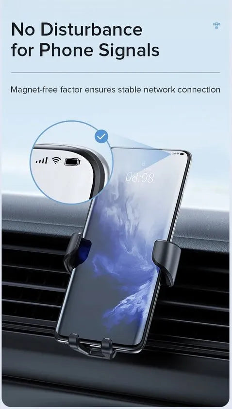 Telefoonhouder auto – Ventilatierooster klem – Universeel – 360° draaibaar – Zwart LB-532-Telefoonhouders-Ilumina Benelux