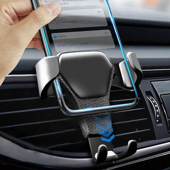 Telefoonhouder auto – Ventilatierooster klem – Universeel – 360° draaibaar – Zwart LB-532-Telefoonhouders-Ilumina Benelux
