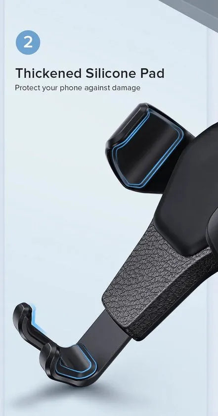 Telefoonhouder auto – Ventilatierooster klem – Universeel – 360° draaibaar – Zwart LB-532-Telefoonhouders-Ilumina Benelux
