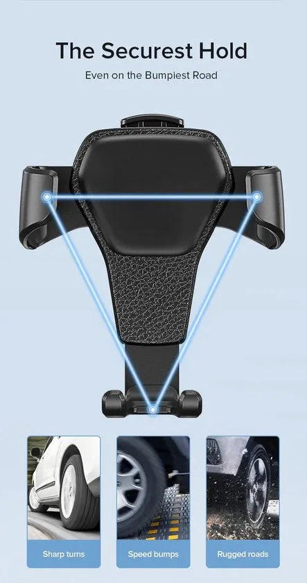 Telefoonhouder auto – Ventilatierooster klem – Universeel – 360° draaibaar – Zwart LB-532-Telefoonhouders-Ilumina Benelux