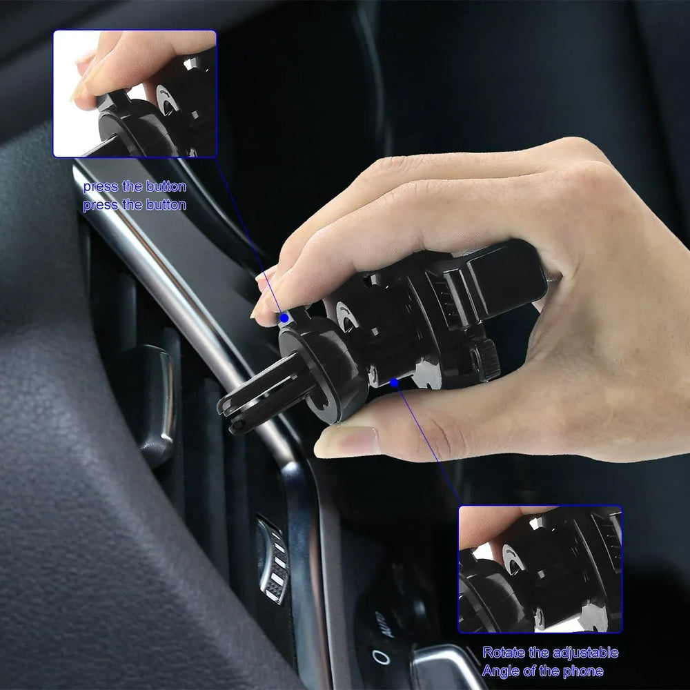 Telefoonhouder auto – Ventilatierooster montage – Universeel – Stevige klem – Zwart-Telefoonhouders-Ilumina Benelux