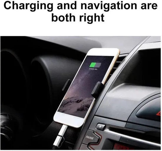 Telefoonhouder auto – Ventilatierooster Mount – Universeel – Verstelbaar – Zwart-Telefoonhouders-Ilumina Benelux