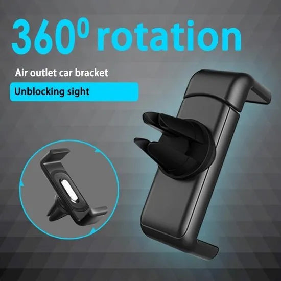 Telefoonhouder auto – Ventilatierooster Mount – Universeel – Verstelbaar – Zwart-Telefoonhouders-Ilumina Benelux