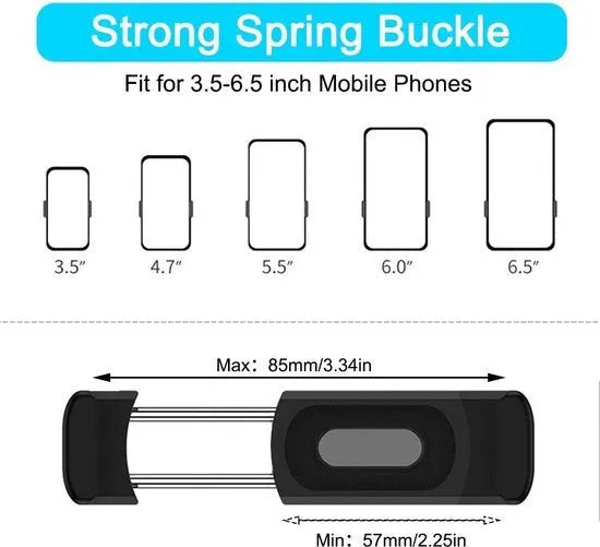 Telefoonhouder auto – Ventilatierooster Mount – Universeel – Verstelbaar – Zwart-Telefoonhouders-Ilumina Benelux