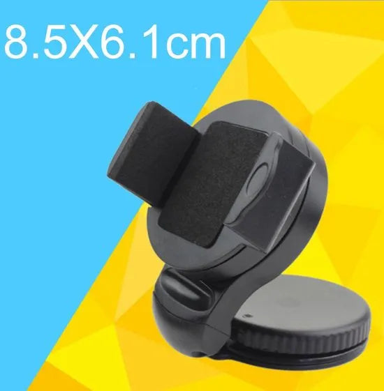 Telefoonhouder auto – Voorruit & Dashboard Zuignap – 360° Draaibaar – Sterke Grip – Zwart-Ilumina Benelux