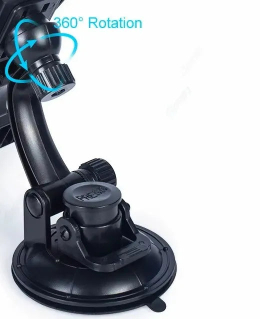 Telefoonhouder auto – Voorruit & Dashboard – Zuignap – 360° Draaibaar – Universeel 4-7 inch Smartphones – Zwart-Ilumina Benelux