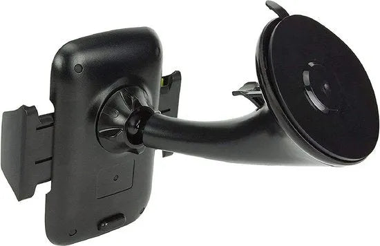 Telefoonhouder auto – Voorruit & Dashboard – Zuignap – 360° Draaibaar – Verstelbare Grip – Zwart-Ilumina Benelux