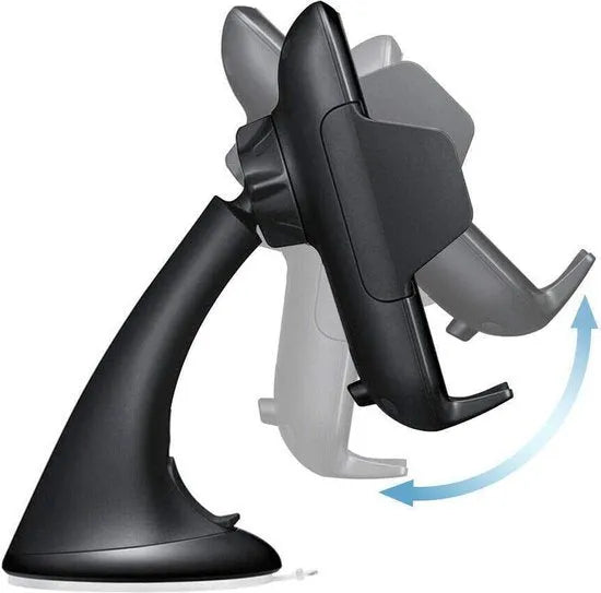 Telefoonhouder auto – Voorruit & Dashboard – Zuignap – 360° Draaibaar – Verstelbare Grip – Zwart-Ilumina Benelux