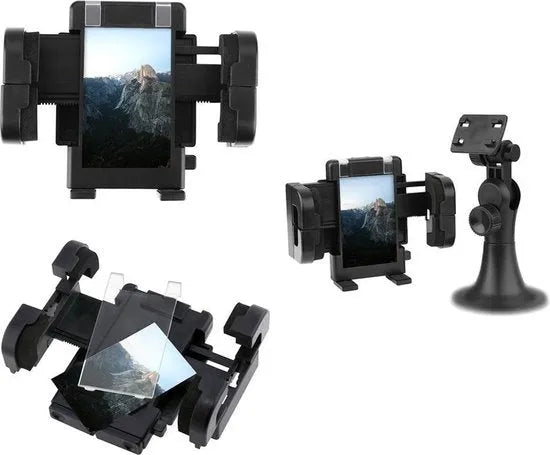 Telefoonhouder auto – Voorruit zuignap – Universeel – Verstelbaar tot 7 inch – Zwart-Ilumina Benelux