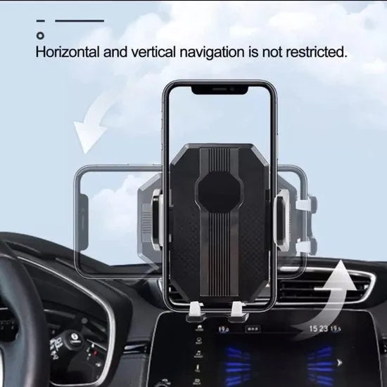 Telefoonhouder auto – Zuignap Autohouder – Voorruit/Dashboard – 360° Draaibaar – Zwart-Ilumina Benelux