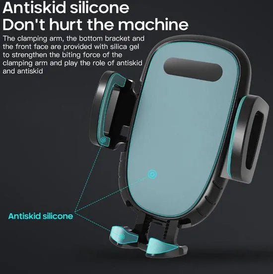 Telefoonhouder auto – Zuignap Dashboard – 360° draaibaar – One Touch ontgrendeling LB-520 – Zwart-Ilumina Benelux