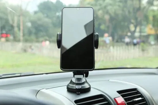Telefoonhouder auto – Zuignap Raam & Dashboard – Bureauhouder – 360° Draaibaar – Voor Smartphones t/m 6,9 inch – Zwart-Ilumina Benelux
