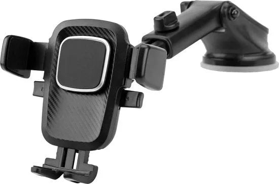 Telefoonhouder auto – Zuignap voorruit & dashboard – Stevig – Universeel – Zwart-Ilumina Benelux