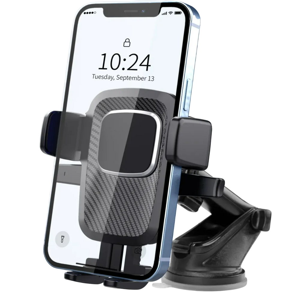 Telefoonhouder auto – Zuignap voorruit & dashboard – Stevig – Universeel – Zwart-Ilumina Benelux