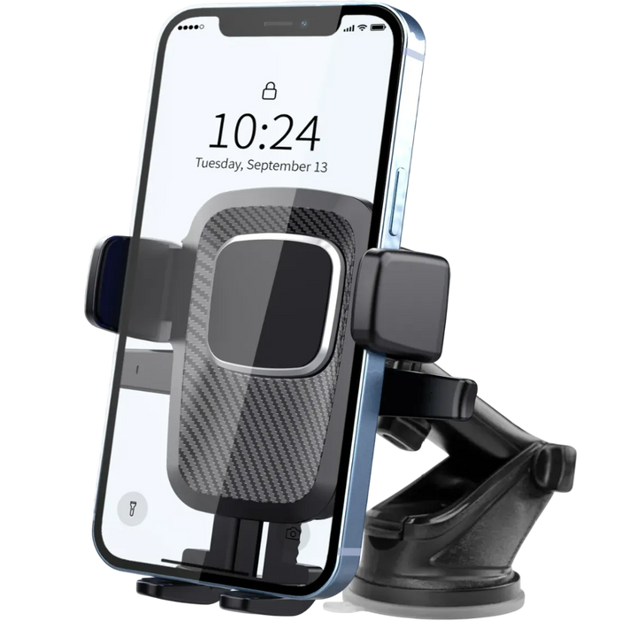 Telefoonhouder auto – Zuignap voorruit & dashboard – Stevig – Universeel – Zwart-Ilumina Benelux