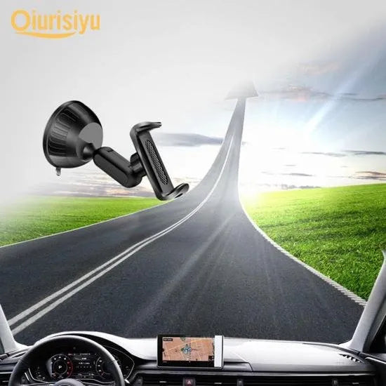 Telefoonhouder auto – Zuignap Voorruit Mount – 360° Draaibaar – Universeel Smartphone Cradle – Zwart-Ilumina Benelux