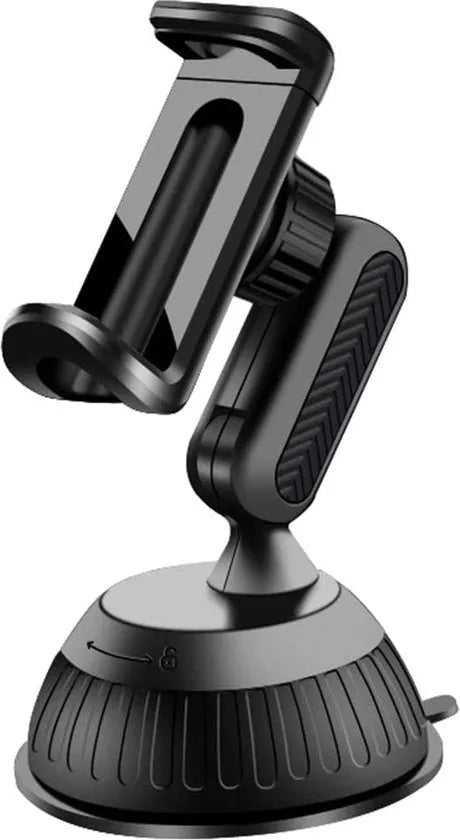 Telefoonhouder auto – Zuignap Voorruit Mount – 360° Draaibaar – Universeel Smartphone Cradle – Zwart-Ilumina Benelux