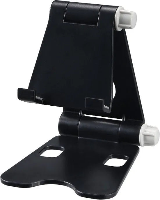 Telefoonhouder bureau – Verstelbaar & opvouwbaar – Voor smartphone & tablet – Kabelmanagement – Zwart-Ilumina Benelux