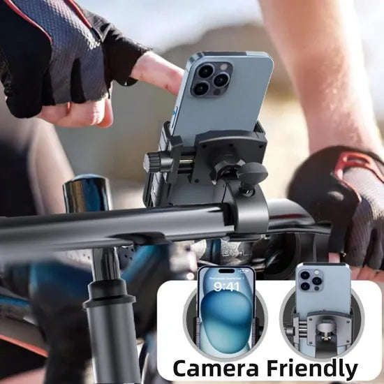 Telefoonhouder fiets – 360° draaibaar – Universeel 4,5-7 inch – Verstelbare klem – Zwart-Ilumina Benelux