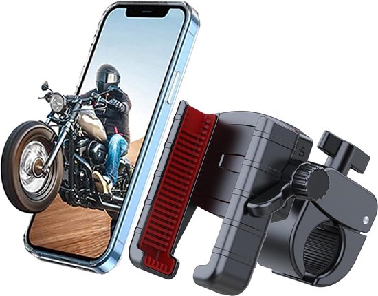 Telefoonhouder fiets – 360° draaibaar – Universeel 4,5-7 inch – Verstelbare klem – Zwart